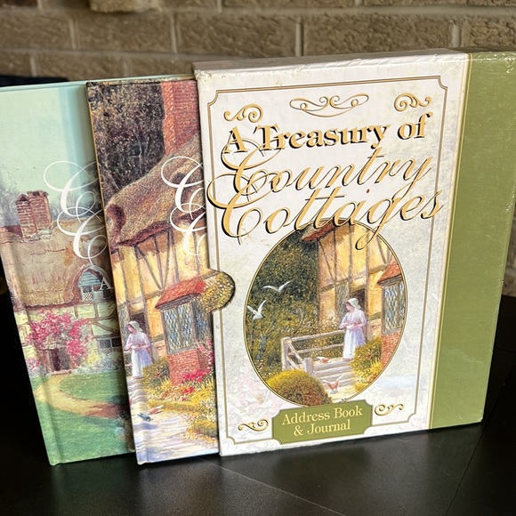 Elegant & stylish address book & journal set with Country Cottage designs - Picture 10 of 11